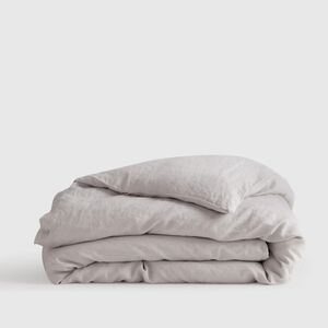 Quince European Linen Light Gray Duvet Cover! Full/ Queen (615)
